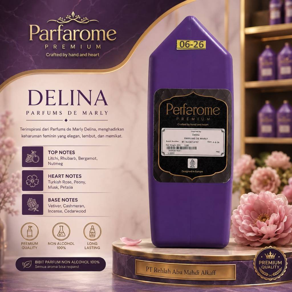 bibit parfum - DELINA PERFUMS DE MARLY | BY PARFAROME PREMIUM bibit parfum murni kemasan repack