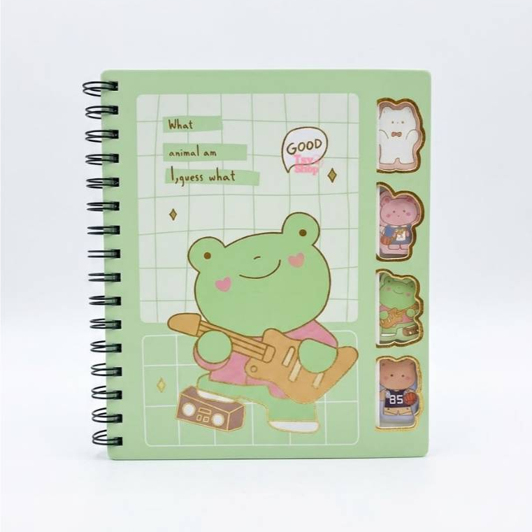 Notebook A5 Tebal Lucu Desain Aesthetic Spiral Binder