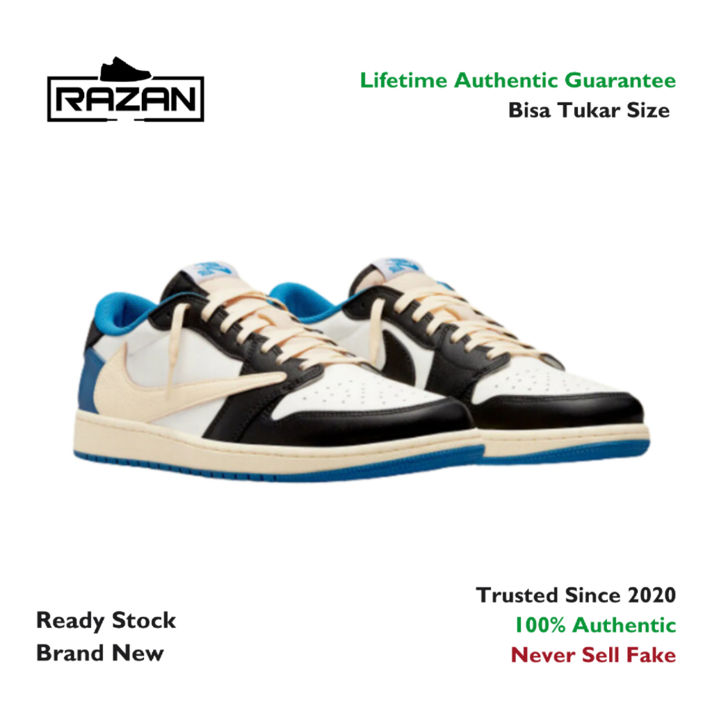 Air Jordan 1 Low Travis Scott Fragment 100% Authentic Original