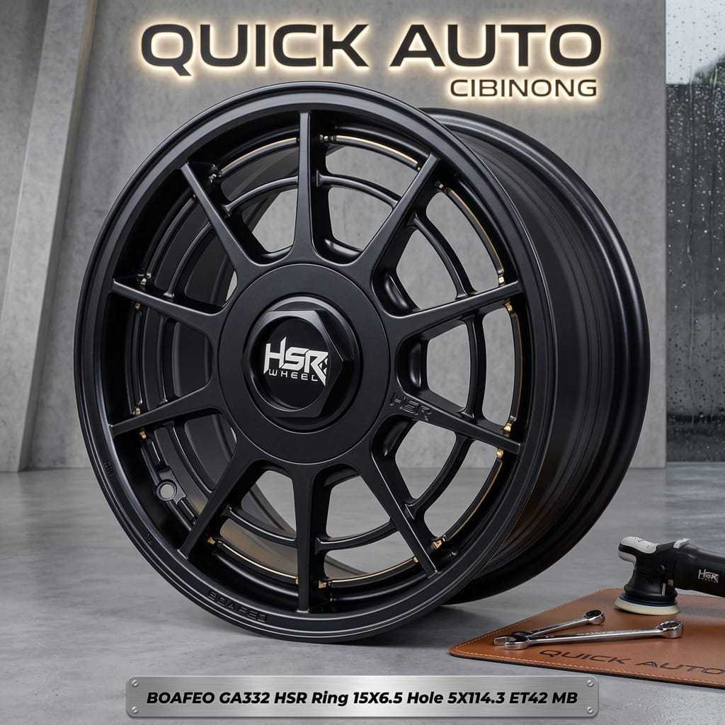 Velg Racing Ring 15 Hole 5 Untuk Grandmax Juke Ertiga Innova Dll-HSR BOAFEO