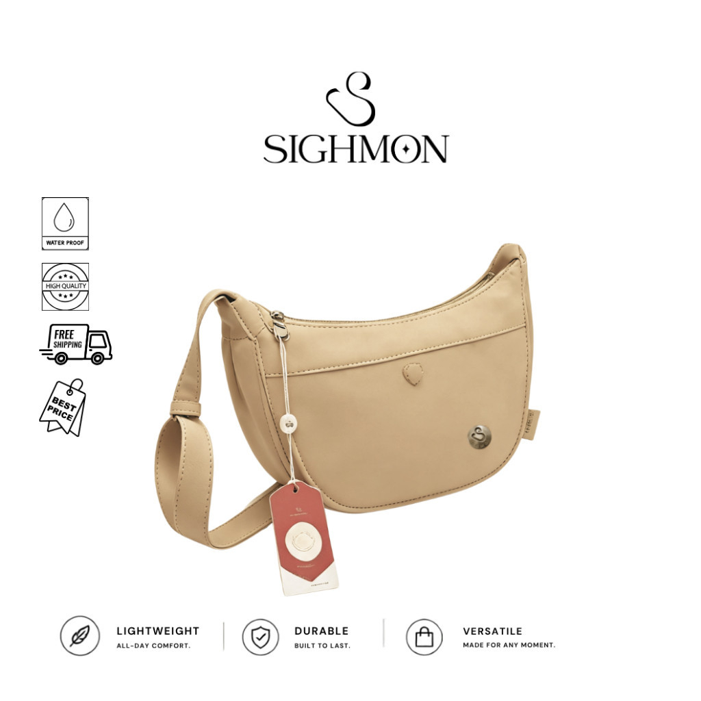 [KAFKA] SIGHMON - Tas Selempang Bulan Medium Casual Crossbody Bag, Shoulder Bag