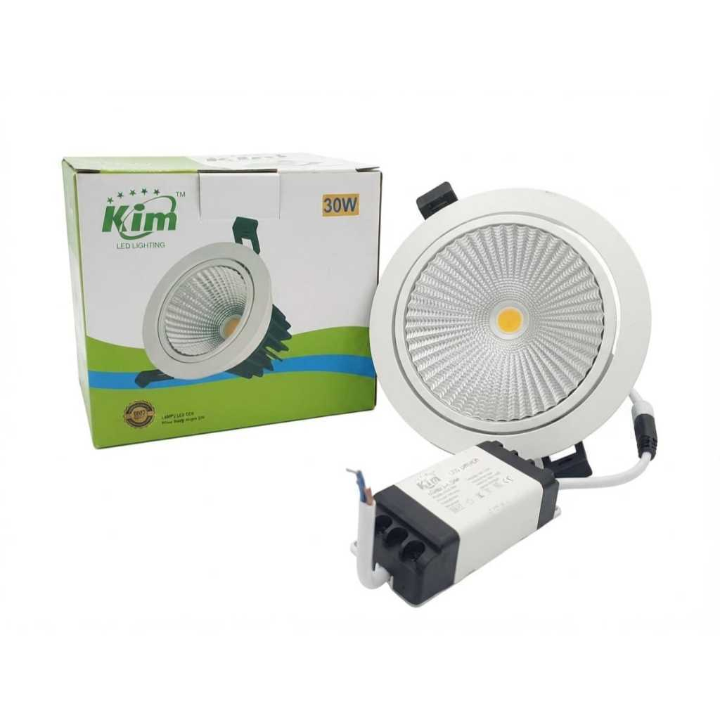 Lampu Plafon LED COB 30W / Lampu Downlight LED COB Ceiling light / Warna Cahaya Warm White / 3000K