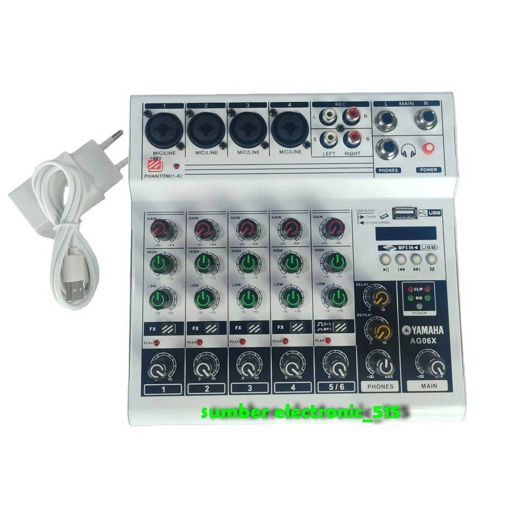 Mixer Yamaha Ag06x /Audio Mixer 6 Channel Ag 06 X