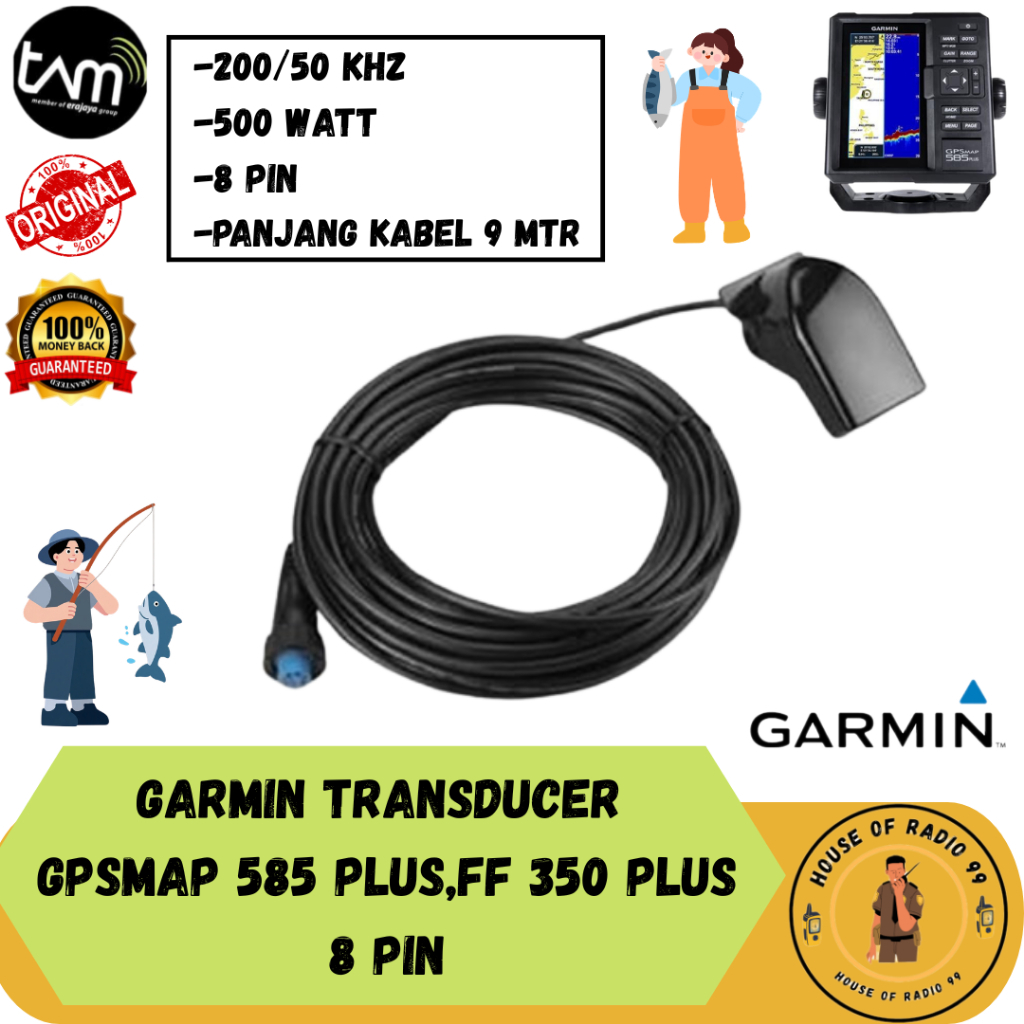 Garmin Tranducer / Sonar Gpsmap 585 plus / Ff 350 plus / 8 pin Tranduser 350 plus
