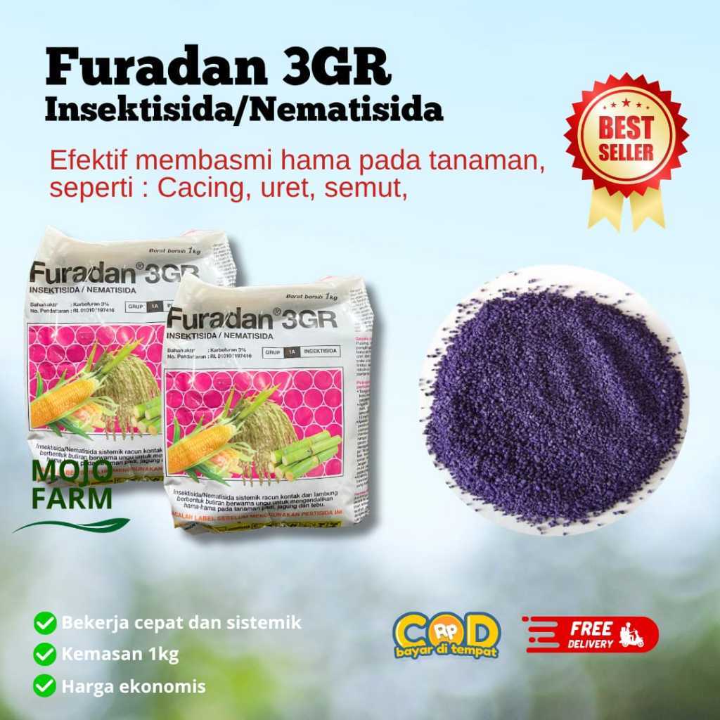 Furadan 3GR Pembasmi Semut dan Wereng-Insektisida Furadan 1kg Termurah-Furadan Pembasmi Semut dan Ul
