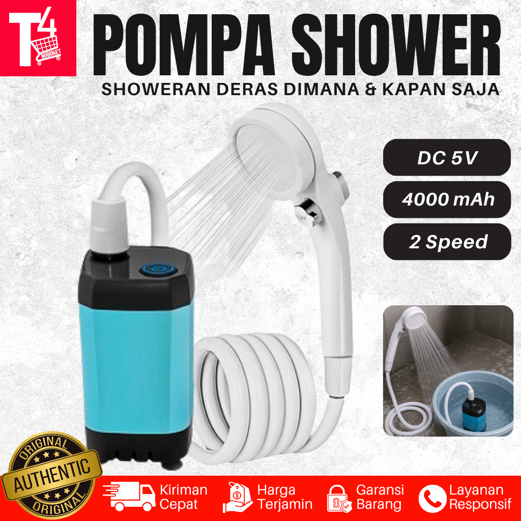 Pompa Shower Portable Outdoor Shower Pump Jet Shower Pompa Celup Baterai Pompa Sprayer Portable