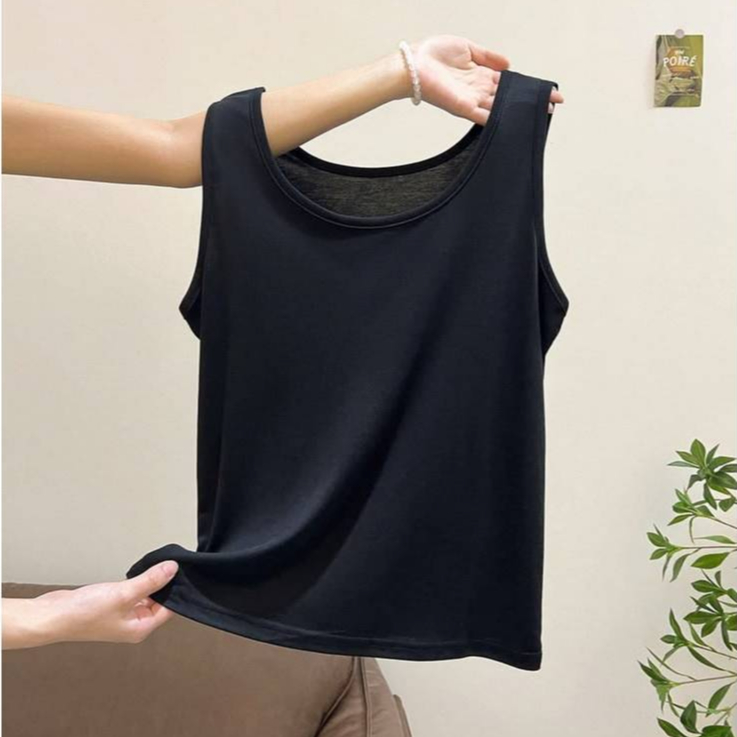 SINGLET WANITA BAHAN KAOS TANPA CUP/BRA/BUSA