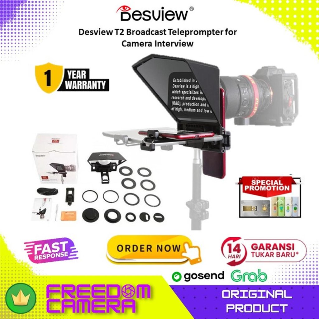 DESVIEW T2 Broadcast Teleprompter