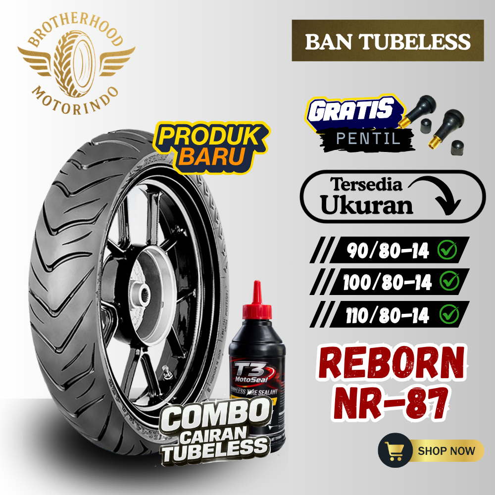 BAN IRC REBORN NR 87 TUBELES ( 90/80 100/80 110/80-14 ) BAN RING 14 / BAN IRC / RING 14 / BAN MATIC 