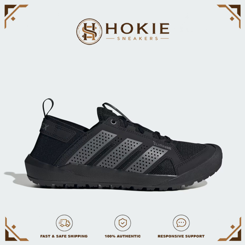 Hokie Sneakers - Sepatu Adidas Terrex Daroga Climacool Core Black Grey Four Unisex Outdoor Trail Run