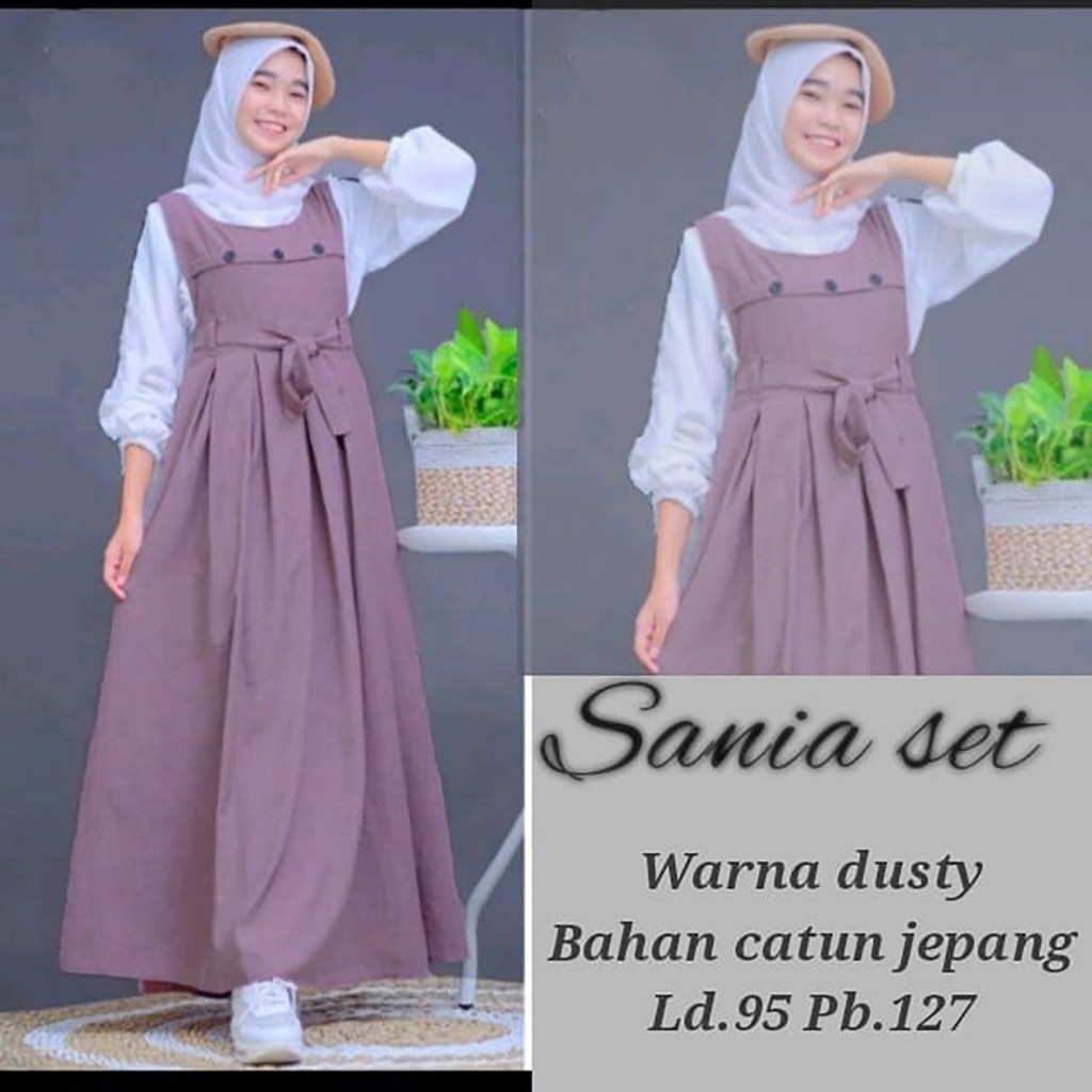 gamis terbaru anak tanggung setelan untuk lebaran model baju remaja baju trend perempuan 2025