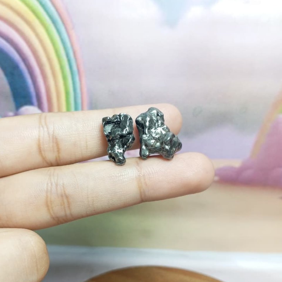 Batu Meteorite Campo Del Cielo Paket (4) Asli meteorite