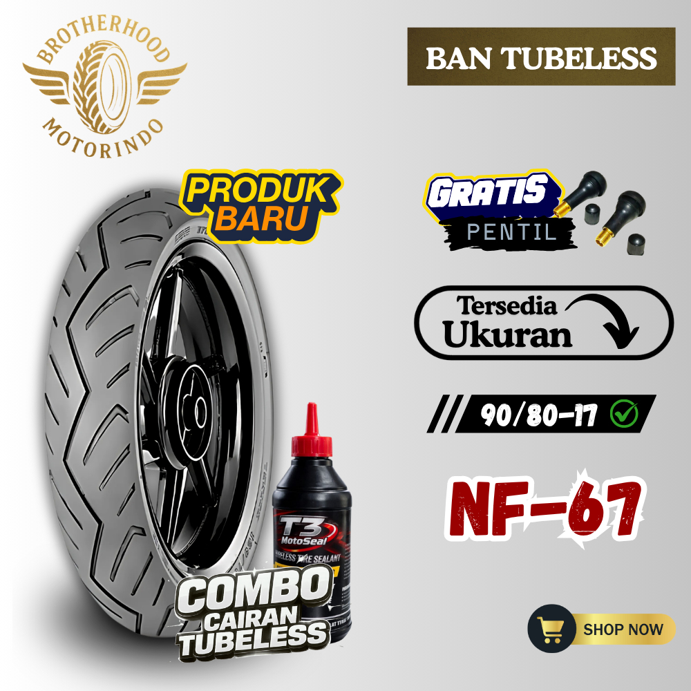 BAN IRC NF67 TUBELES RING 17 ( 90/80-17 ) BAN IRC TUBLES / BAN RING 17 / RING 17 / BAN MOTOR VIXION 