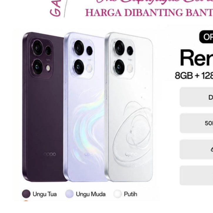 Oppo Reno 16F 5G 8/256 New Garansi Resmi Promo Bandung