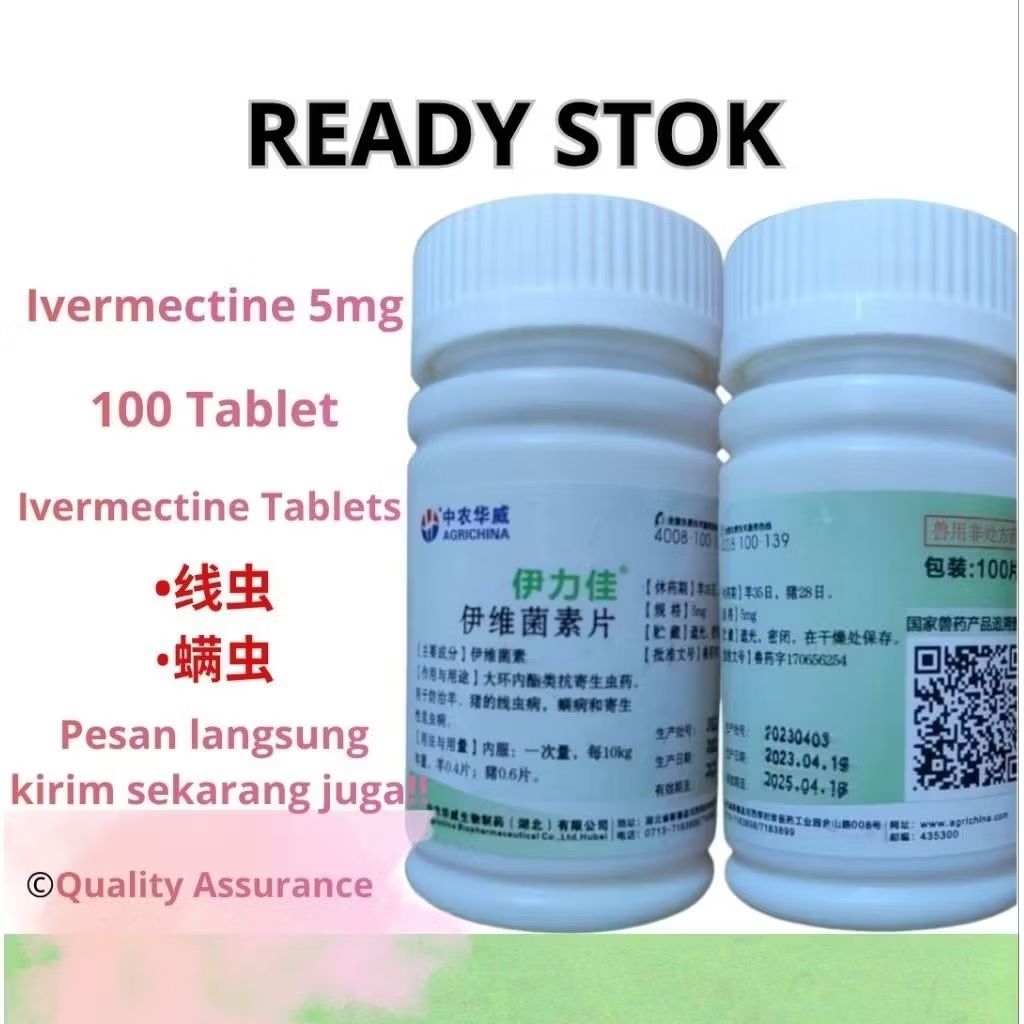 Ivermectine Inver Iver Mectine 5mg isi 100 Tablet Per Btl Scabies Kudis Parasit