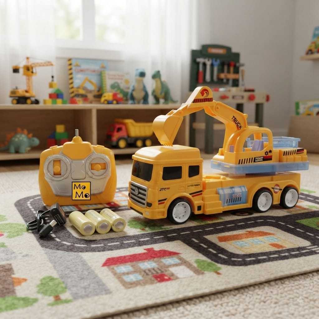 Mainan Mobil Remot Excavator - Remot Control Truck Excavator - Mainan Anak Laki Laki