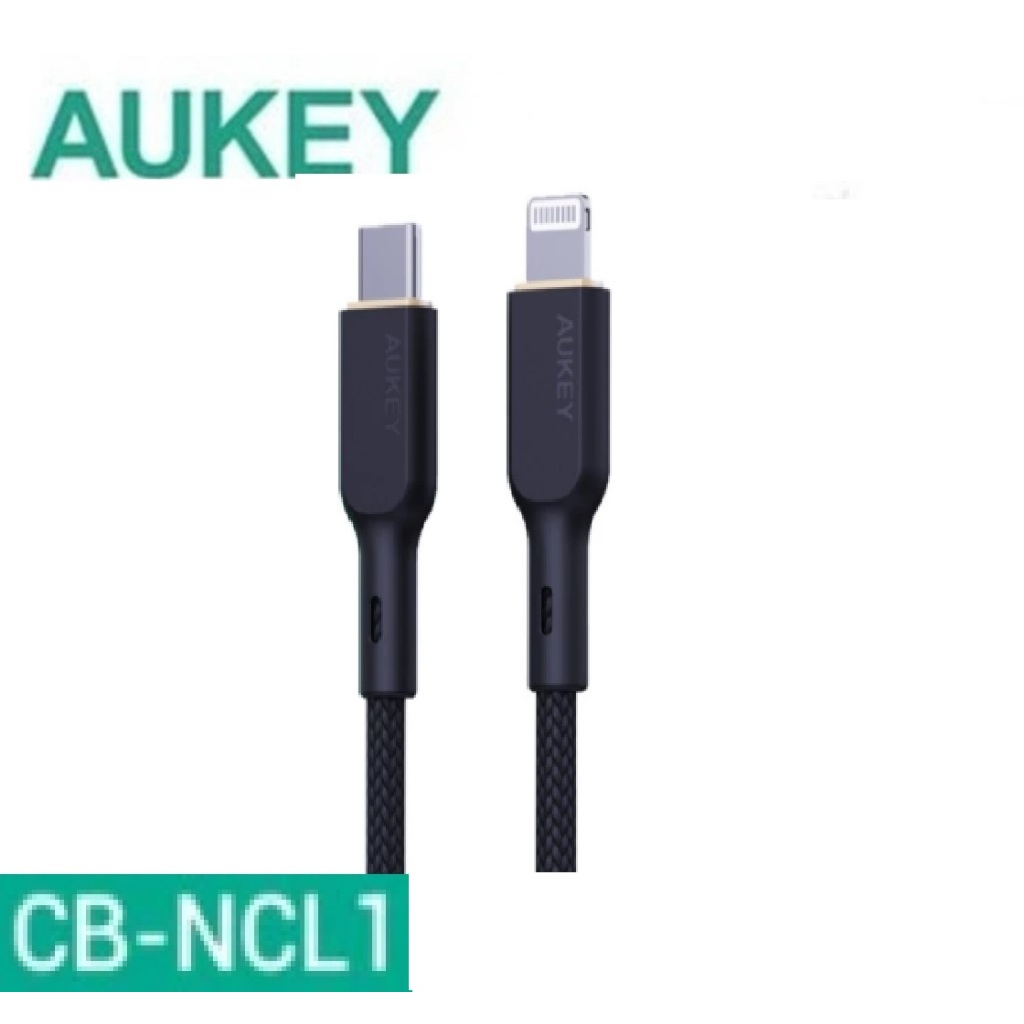 AUKEY Cable Braided Nylon Type C to Lightning MFI