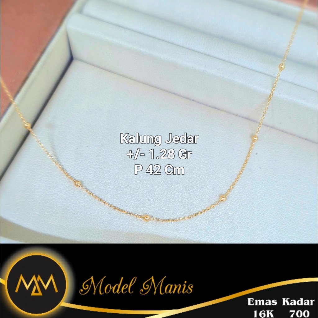 Kalung Jedar Ringan Kuning 700 kadar 16k