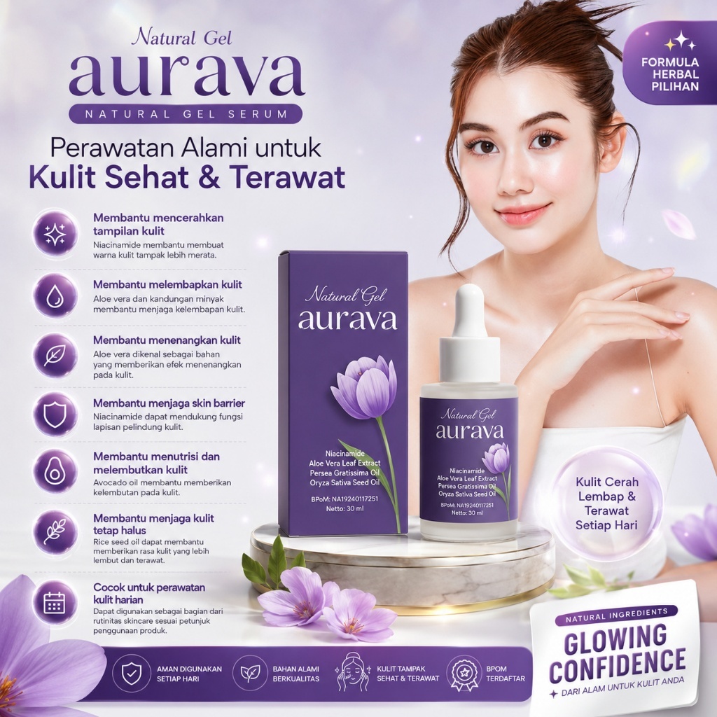AURAVA serum pencerah , Selangkangan Dan ketiak Paling Ampuh BPOM 100% ORIGINAL Memutihkan Selangkan