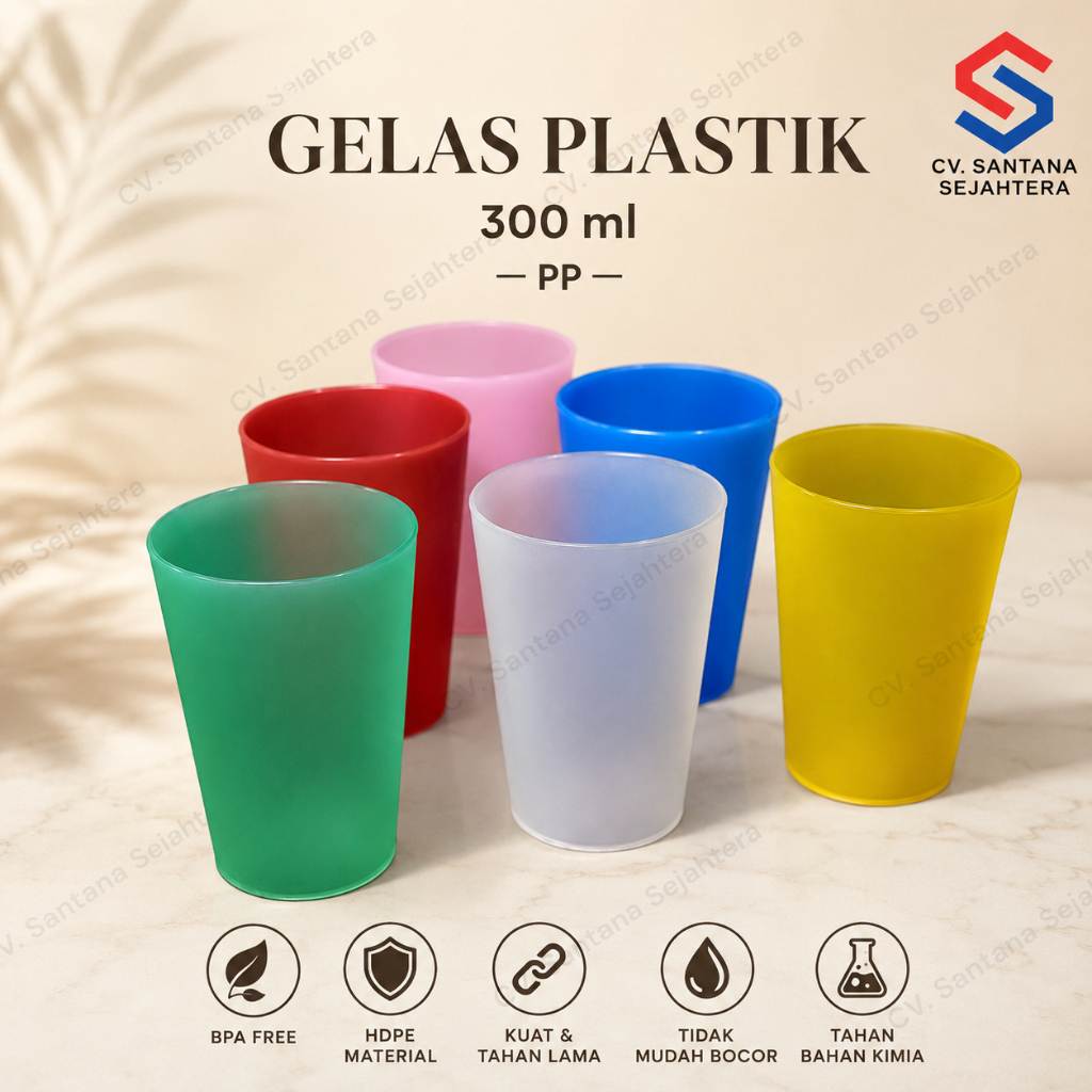 Gelas Plastik Tebal Gelas Kangguru Warung Cafe
