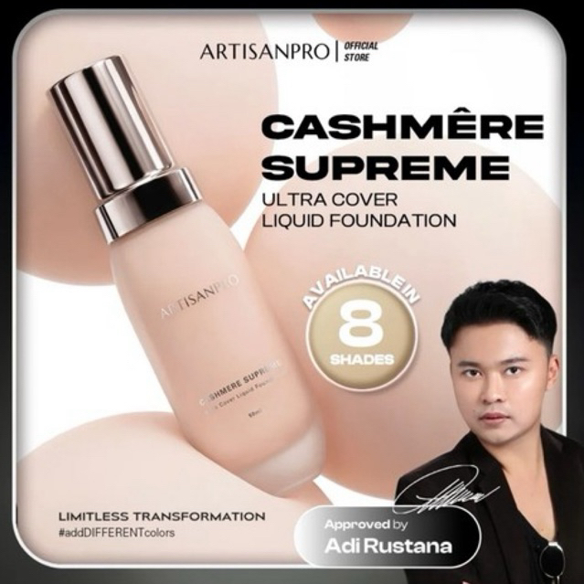 ARTISANPRO CASHMERE SUPRÊME Ultra Cover Liquid Foundation ARTISAN PRO Cashmere Supreme Foundation AR