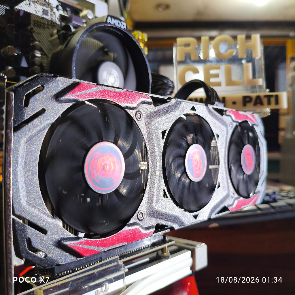 VGA Bekas Gaming PowerColor RX 570 4GB Red Devil Second Murah Lolos Furmark Adem GPU PC Garansi Toko