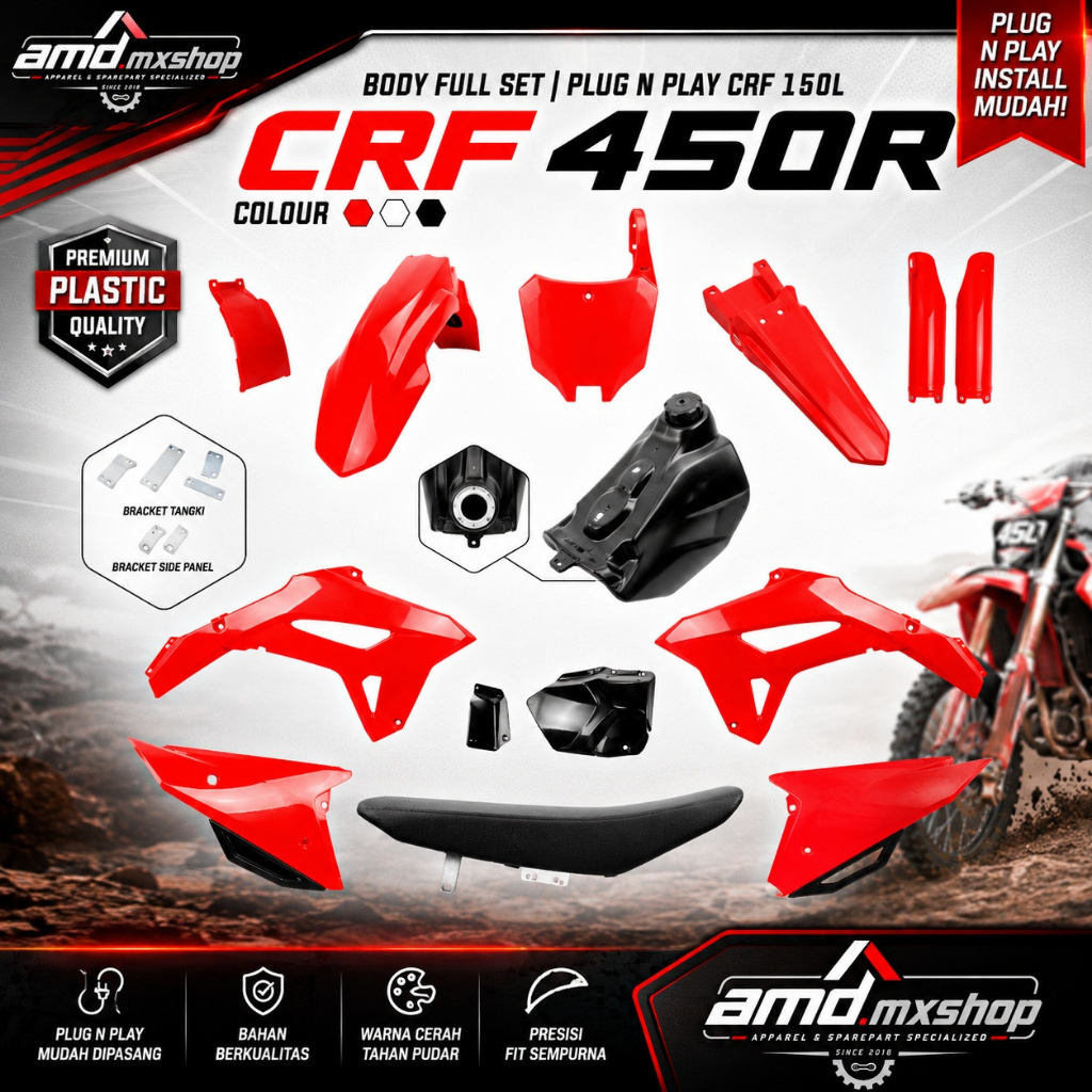 Cover Body Set CRF 450 R Pnp CRF 150L - HARVYMX