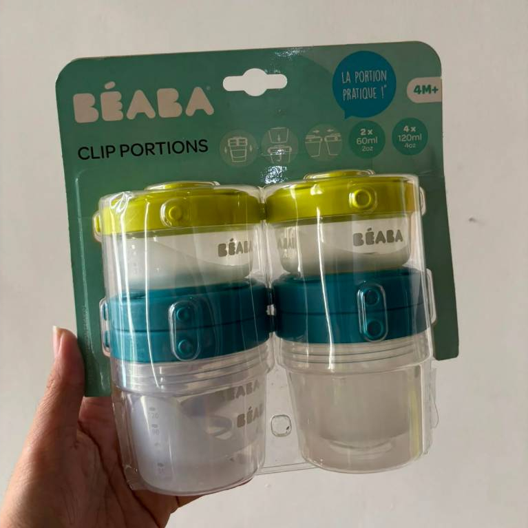 BEABA clip set 6 portions clip portions wadah makanan beaba anak kids beaba