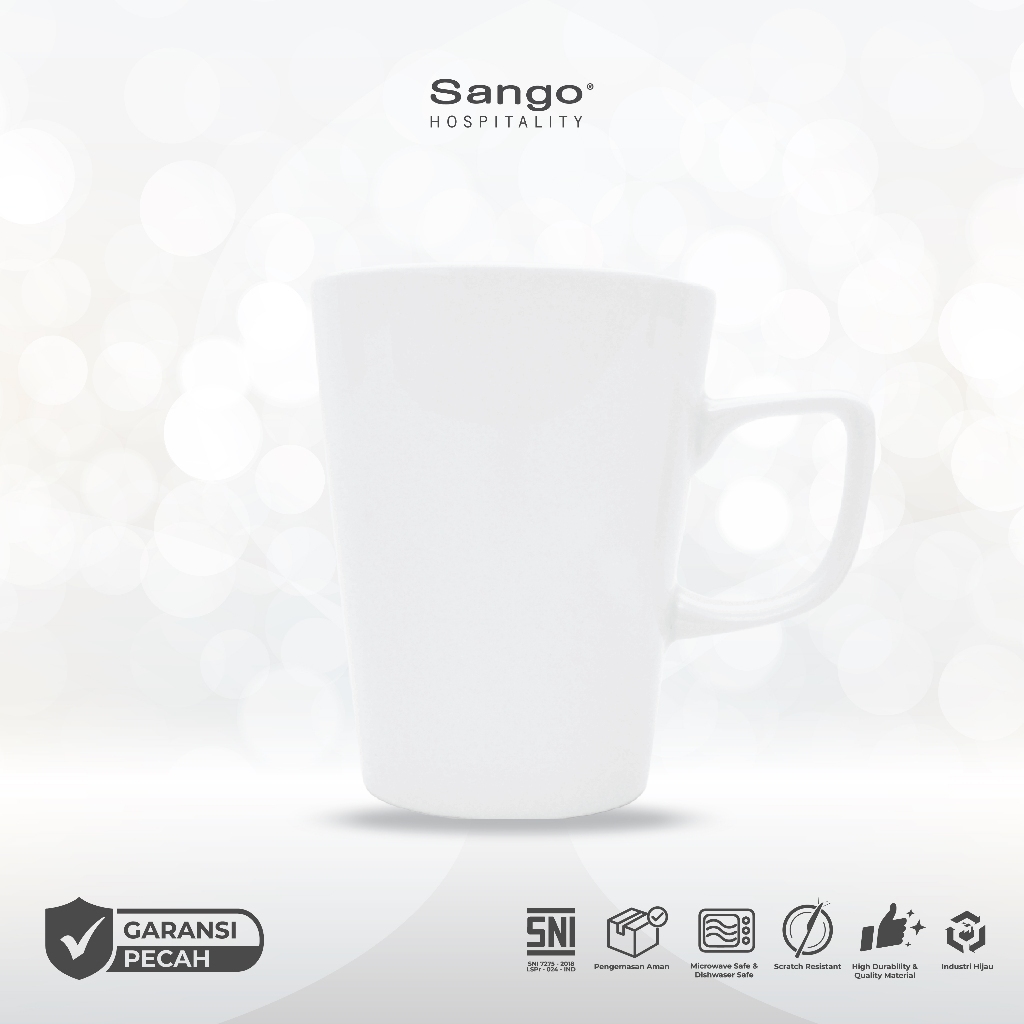 Sango Classic Mug 33cl Gelas Kopi Susu Cangkir Keramik Putih Hotel Cafe Restoran