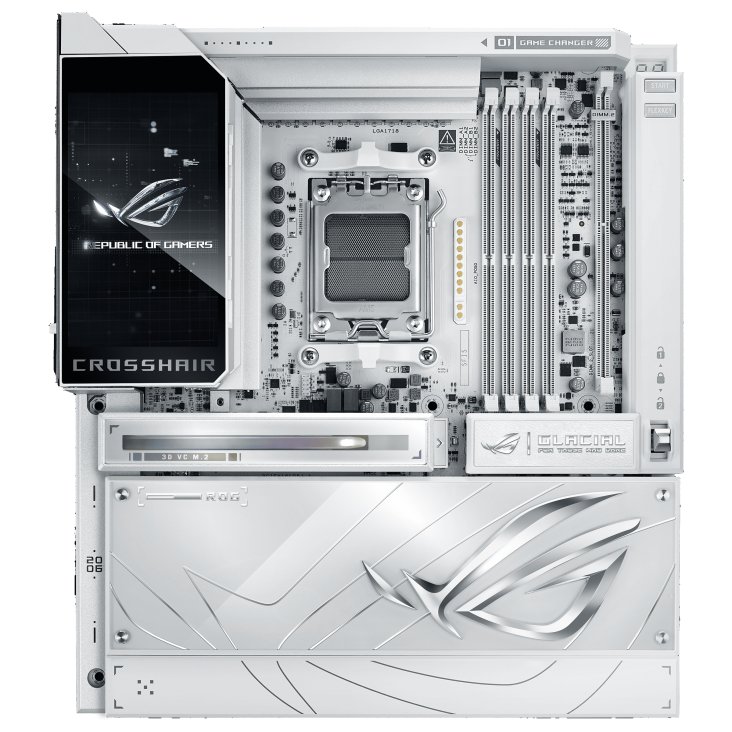 Motherboard Asus ROG CROSSHAIR X870E GLACIAL (AM5, AMD, X870, DDR5, USB3.2, SATA3)