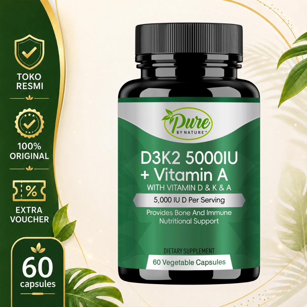 Vitamin D3K2 + A - Rawat Penglihatan Harian, Perkuat Sendi & Tingkatkan Perlindungan Tubuh