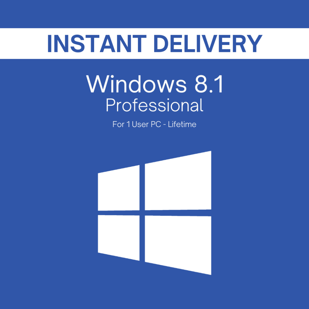 Windows 8.1 Home l Professional Original License Lifetime