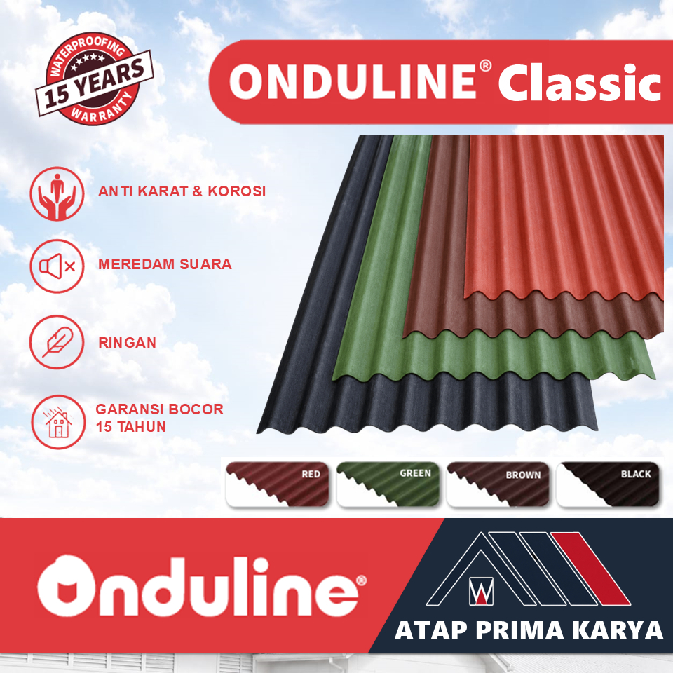 Onduline Classic Atap genteng aspal bitumen