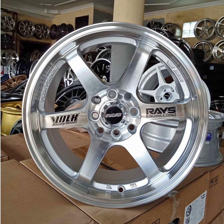 velg mobil ring 16 te37 r16 untuk brio jazz mobilio freed city avanza xenia silver polish