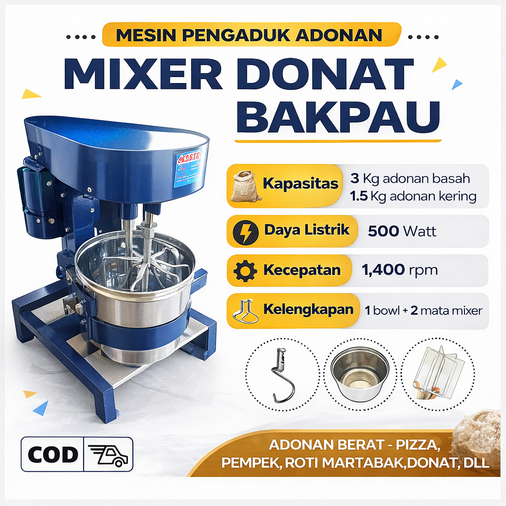 Mixer Adonan Kue Roti Mixer Mixer Donat Dan Roti Cdi Alat Pembuat Roti