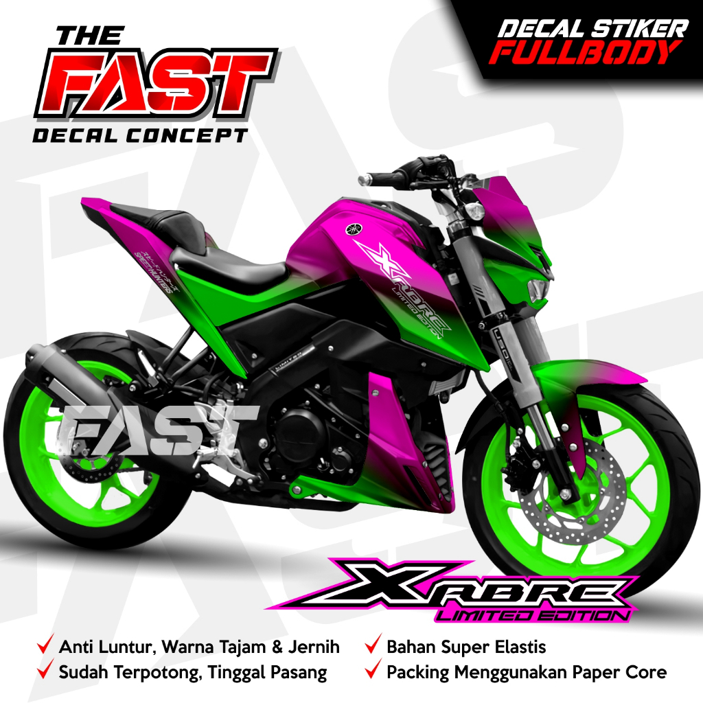 Decal Xabre Full Body Dekal Xabre Stiker Xabre Variasi Full bunglon Body Striping Xabre Variasi Deca