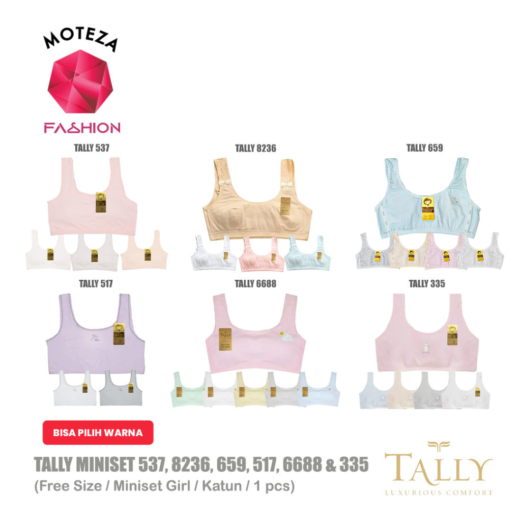 Tally 335 ; 517 ; 537 ; 659 ; 6688 ; 8236 ; 854  Miniset Bra Anak Perempuan Remaja Anak Cewek ABG Te