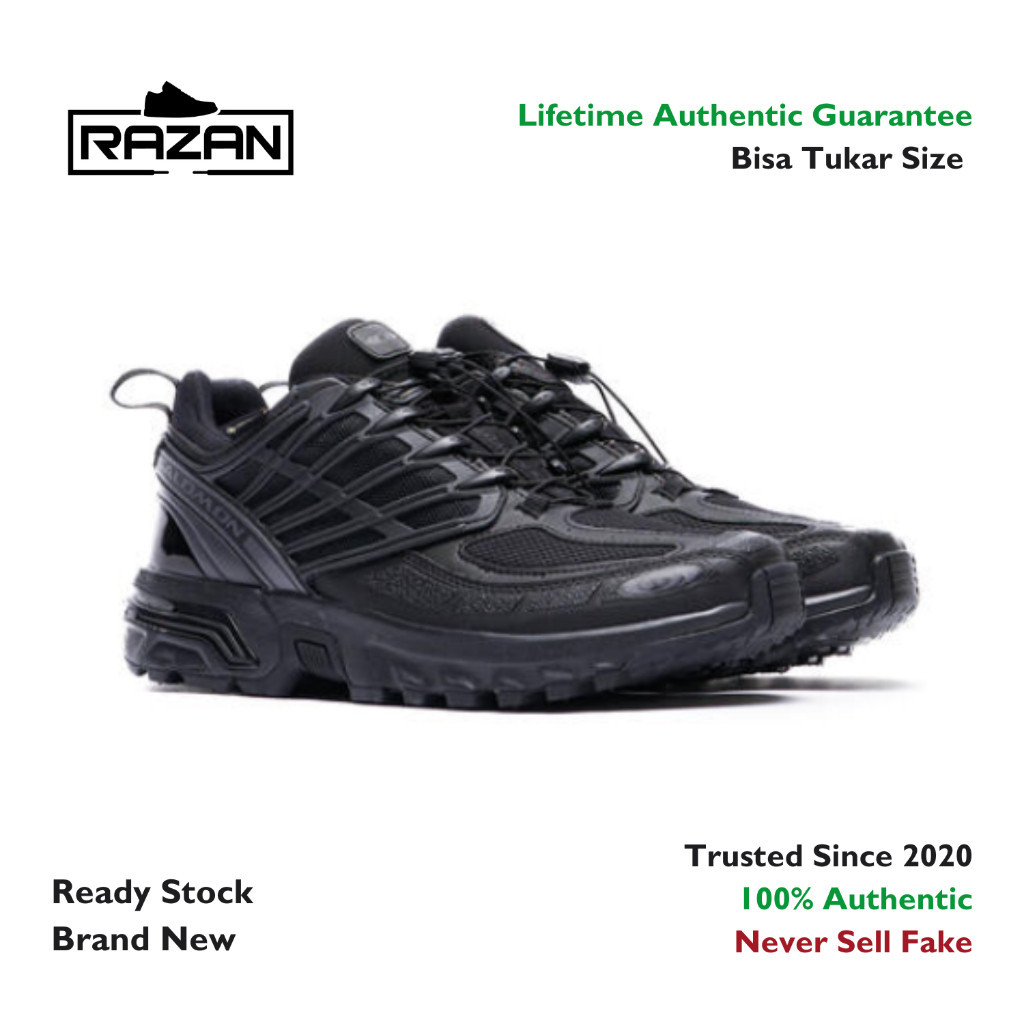 Salomon ACS Pro Goretex Black Asphalt 100% Authentic Original