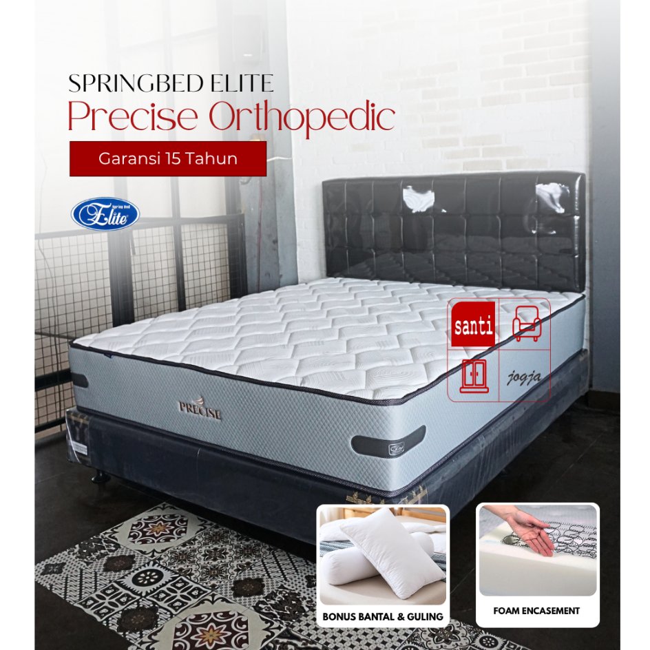 Kasur Springbed Elite Precise Foam encasement 160 x 200 Full Set