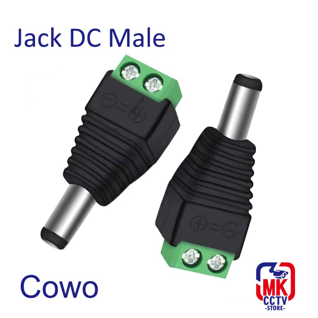 Jack DC Male - Jack DC Cowok - Jack Connector Power CCTV / Sambungan CCTV Power