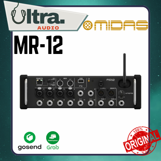 MIDAS MR12 / MR-12 / MR 12 Digital Mixer USB ORIGINAL