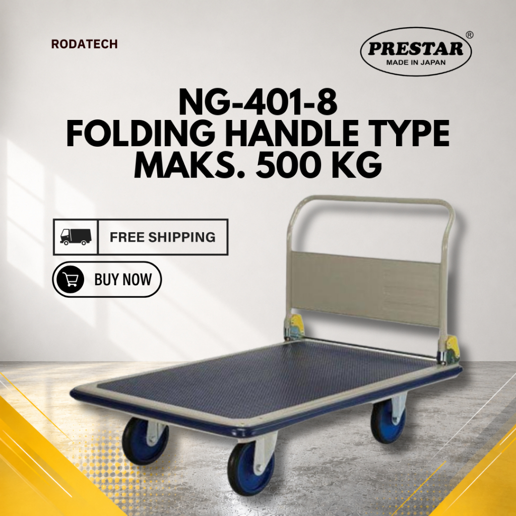 Hand Truck Prestar NG-401-8 Max 500kg (ORI) | Handtruck Troli Prestar Jepang NG-401-8 | Trolley Pres