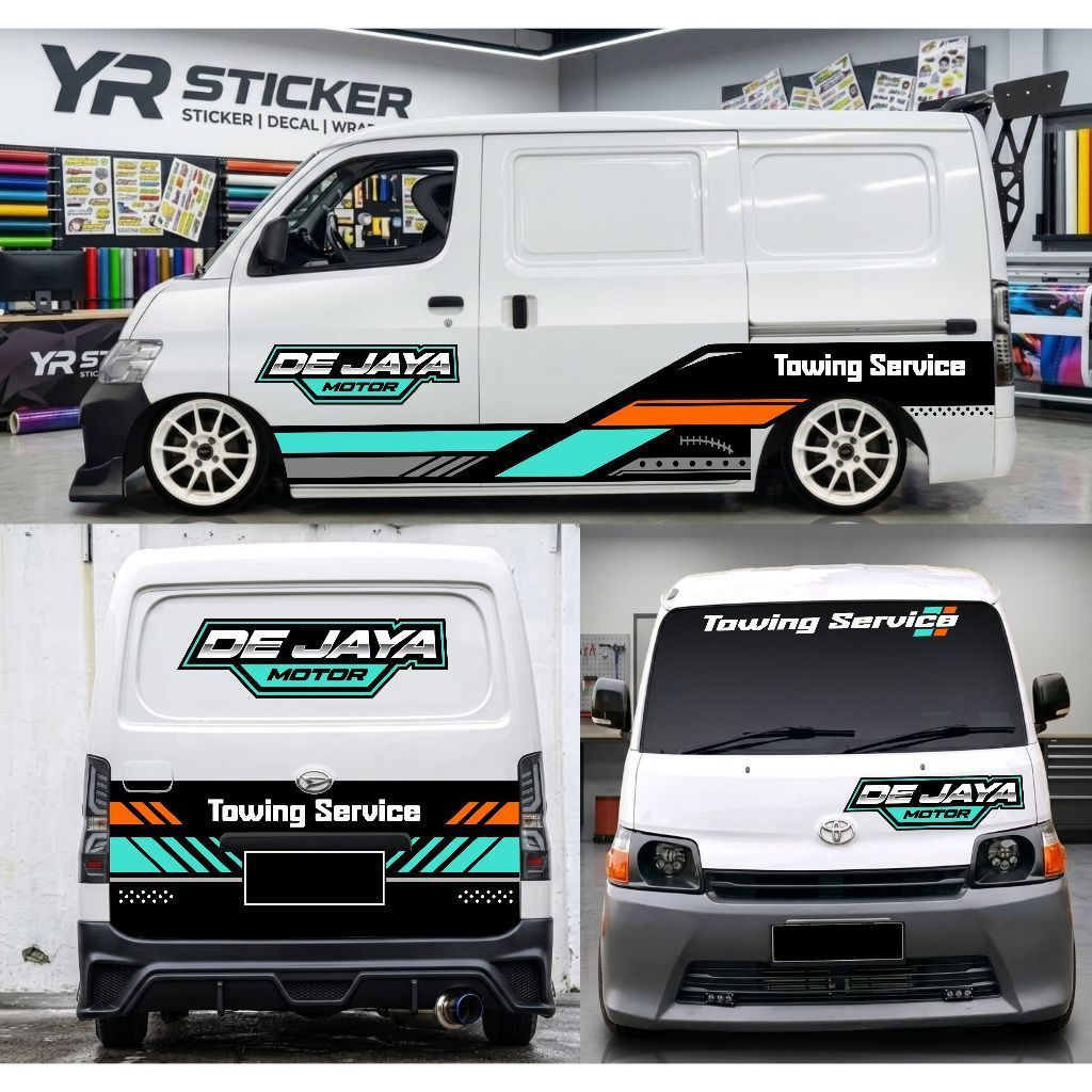CUTTING STICKER RACING TOWING MOBIL GRANMAX BLINDVAN GRANDMAX MINI BUS DLL