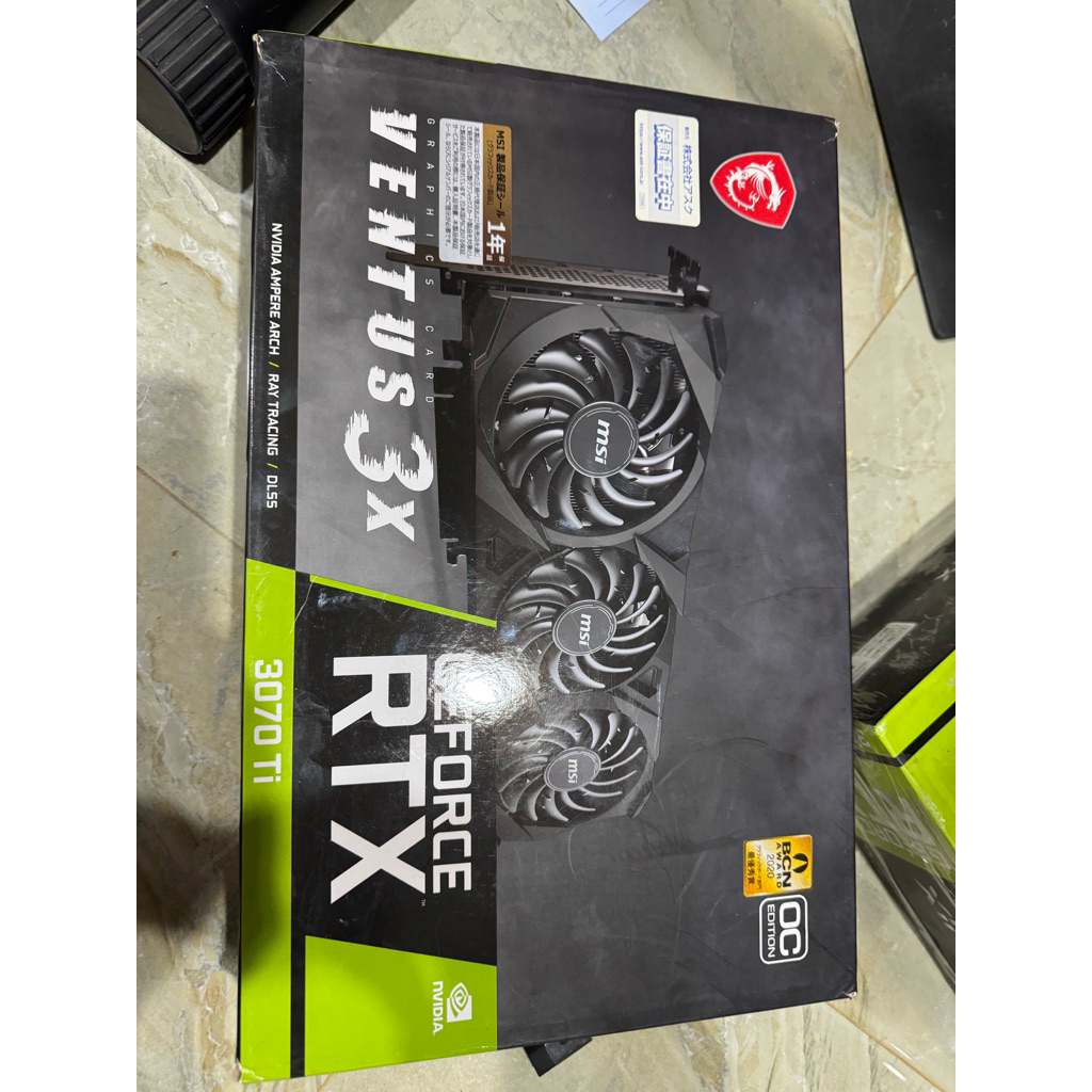 MSI Ventus 3X OC RTX 3070 Ti Kartu Grafis Gaming Standar 1440p OC