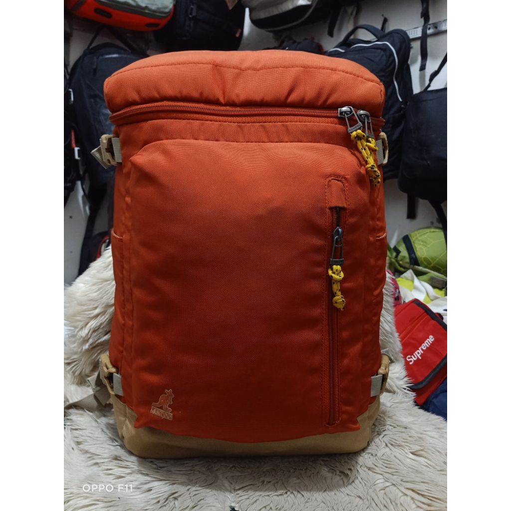 BACKPACK KANGOL, RANSEL KANGOL 28-30L MERAH BATA