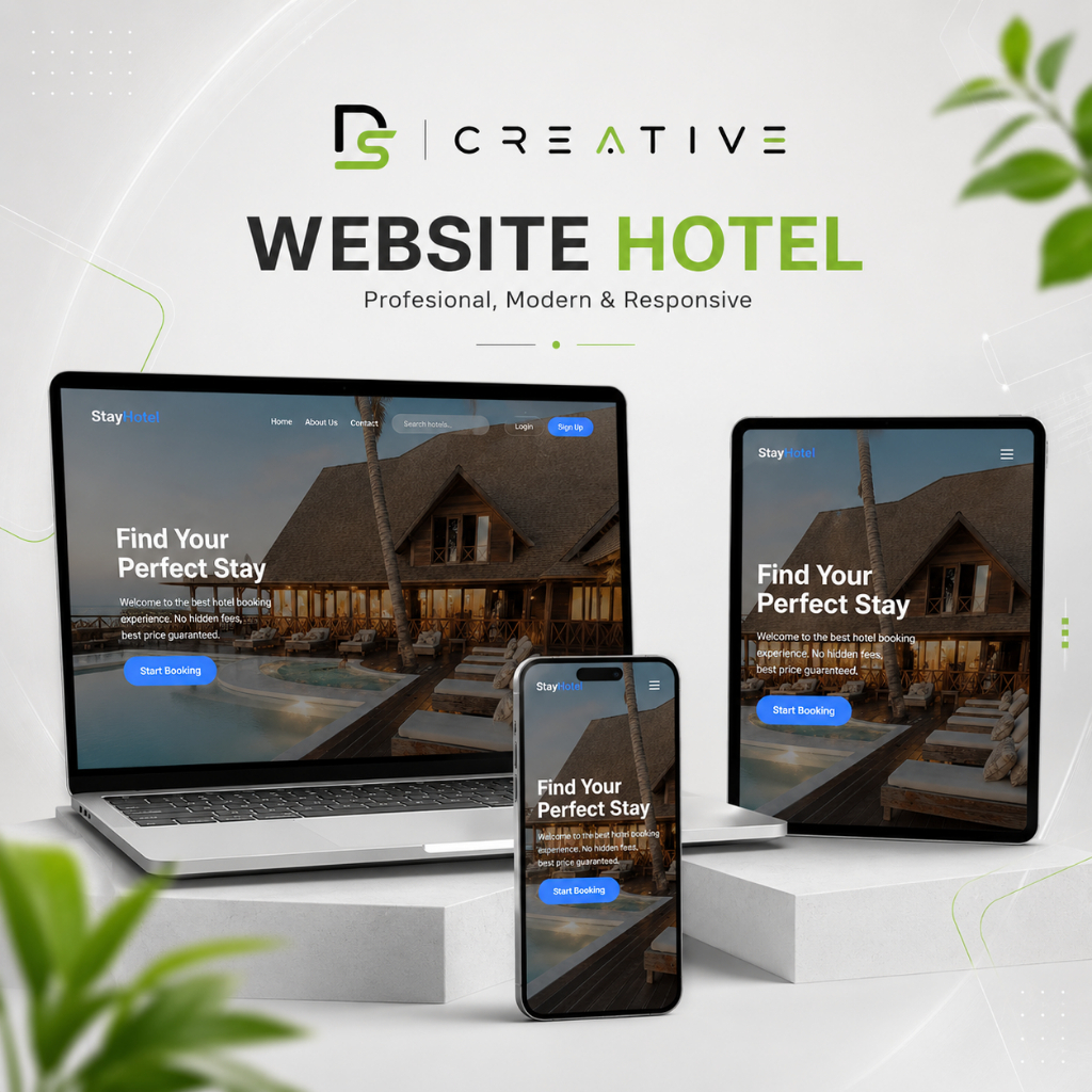 DSCreative Website Jasa Pembuatan Website Hotel Custom Responsive