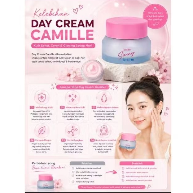 Camille Beauty Day Cream with Sunscreen - Official Store