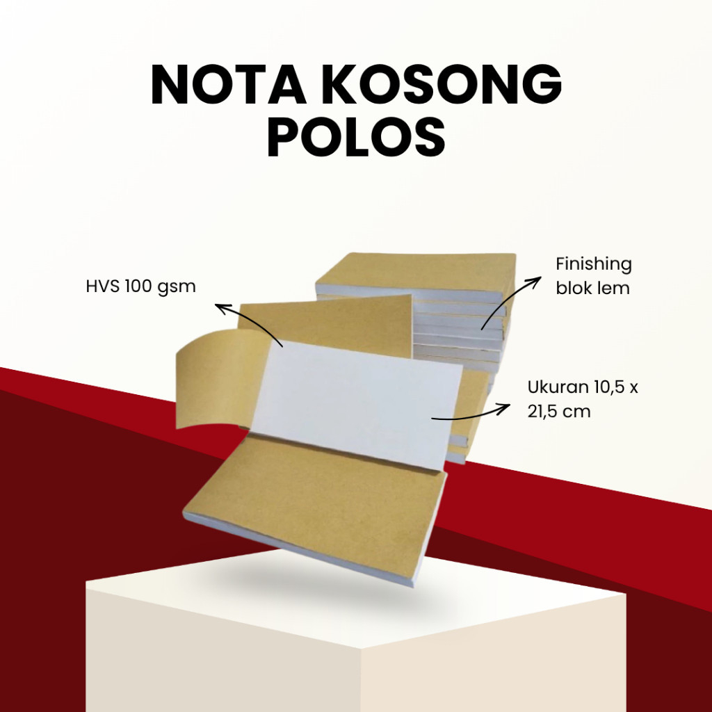 [ISI 100 LEMBAR] NOTA KOSONGAN UKURAN 1/3 READY STOCK SIAP KIRIM COCOK UNTUK USAHA TOKO BANGUNAN ANG
