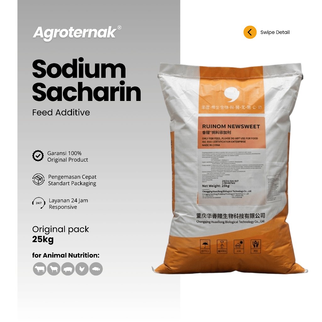 Sodium Saccharine 1kg SWEETENER Gula Sukrosa Pemanis Pakan Hewan Ternak