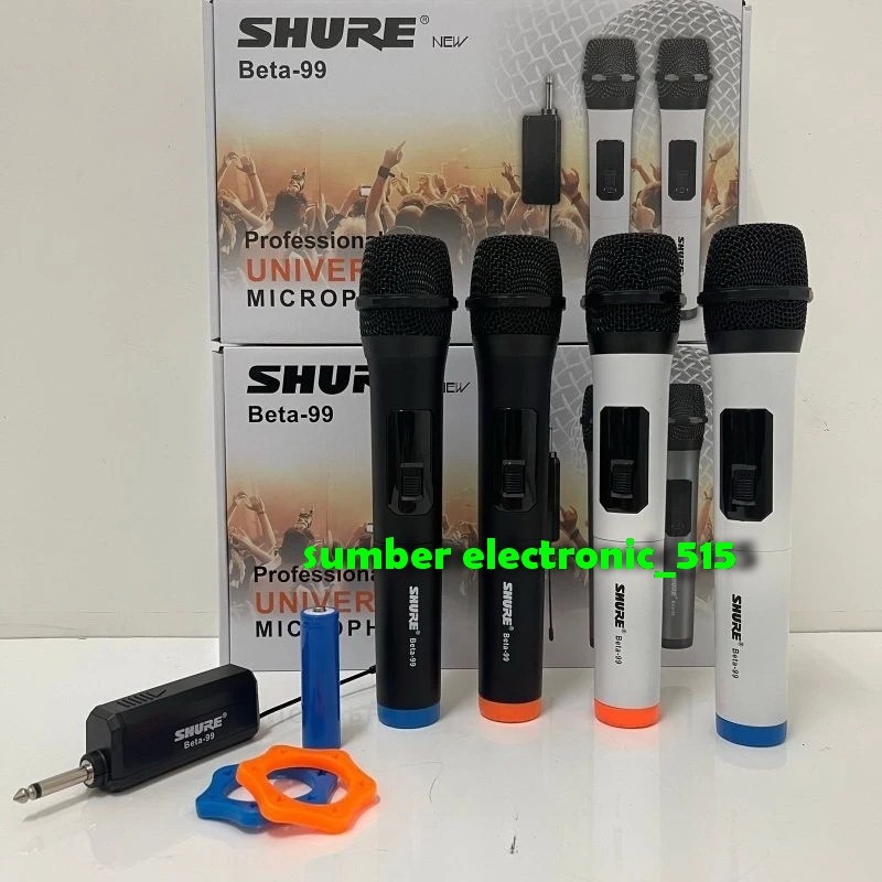 mic wireless shure beta 99/beta99 double handle mic shure beta99 mic handle beta 99